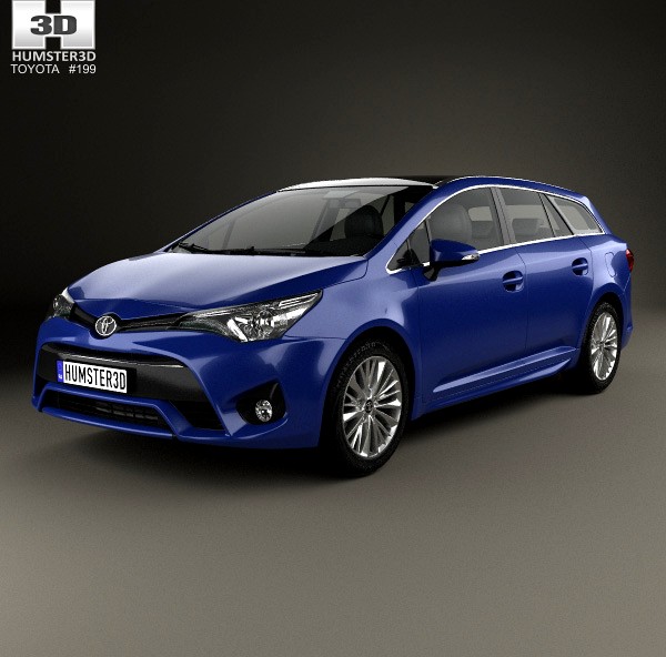 3D model of Toyota Avensis (T270) wagon 2016