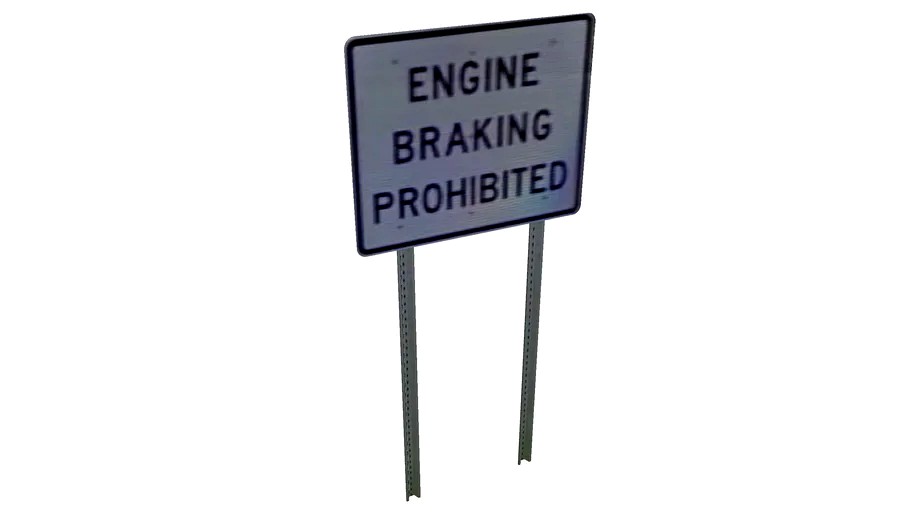 Road Sign - Engine Braking Prohibited