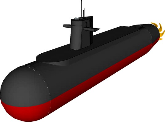 Triomphant Class Nuclear Submarine