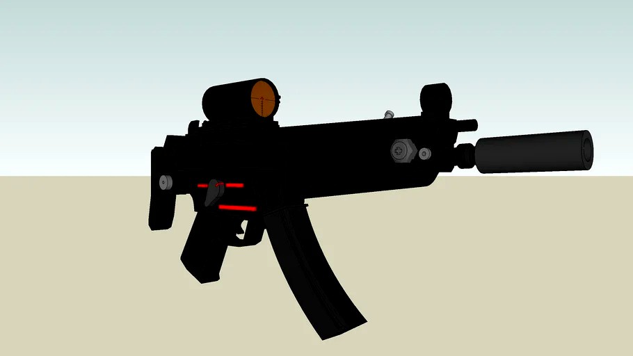MP5 with Scope and Suppresser