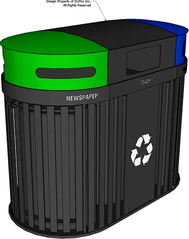 435 Series Recycling Receptacle