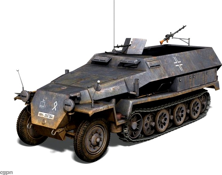 SD.KFZ 251/1 Ausf.C - Half-track3d model