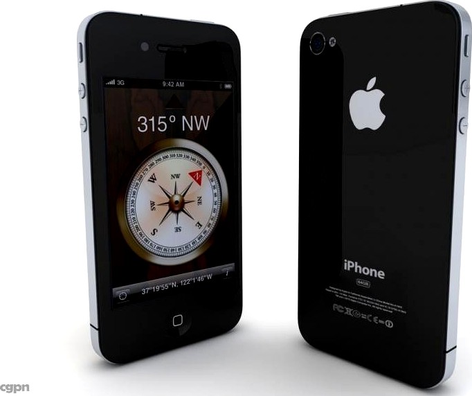 Apple iphone 4 Cell Phone LAST revision3d model