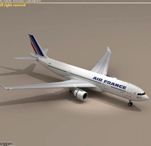 Airbus A330-200 Air France3d model