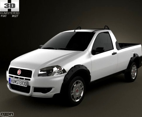 Fiat Strada Short Cab Working 20123d model