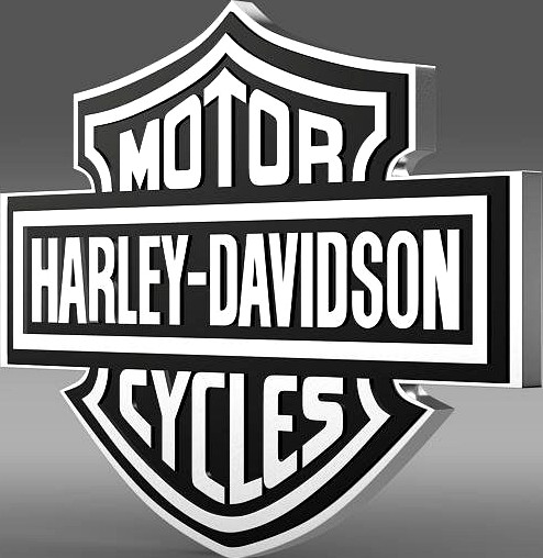 Harley-Davidson 3d Logo3d model