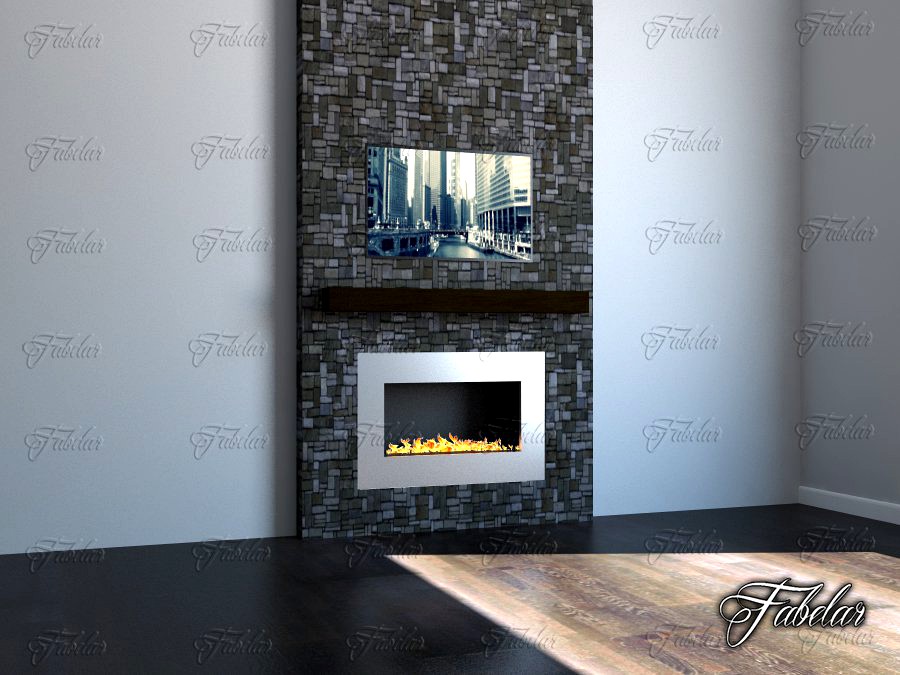 Fireplace 053d model