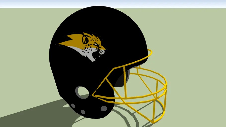 Hertfordshire Cheetahs football helmet