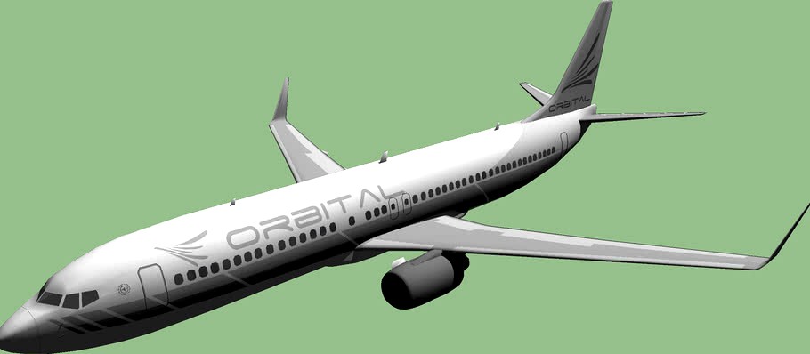OrbitalAirlines Boeing 737-8TA 'GreyOut' livery