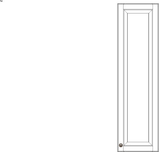 Wall Single Door 54Hx15D