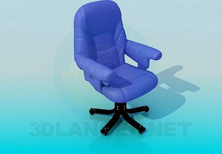 3D Model Armchair on wheels