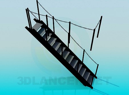 3D Model Ship&#039;s ladder