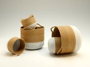 M & S Two Round Weave Baskets