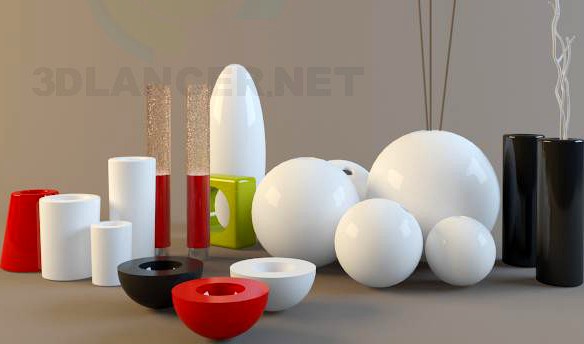 3D Model Modern vases