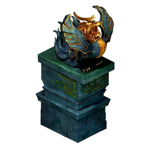 Gate guardian beast - statue
