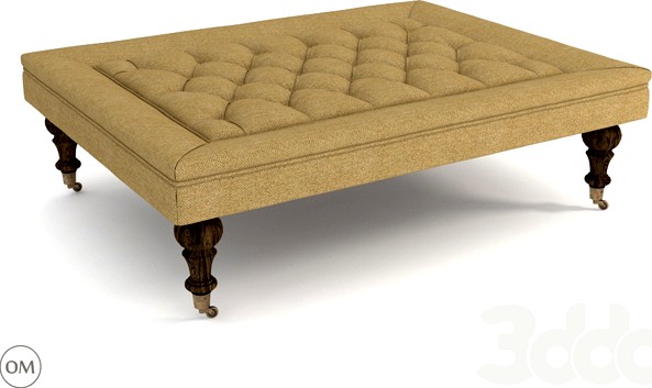 Brugge tufted ottoman 7801-0001 H