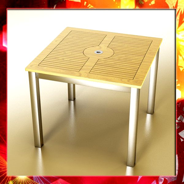High Detailed Outdoor Table3d model
