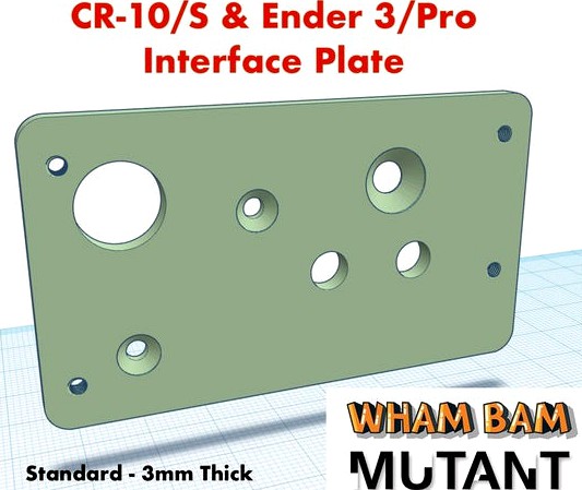 Mutant Interface Plates for Creality and other printers by mediaman
