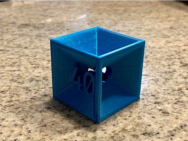 Test cube 40mm by Nashai