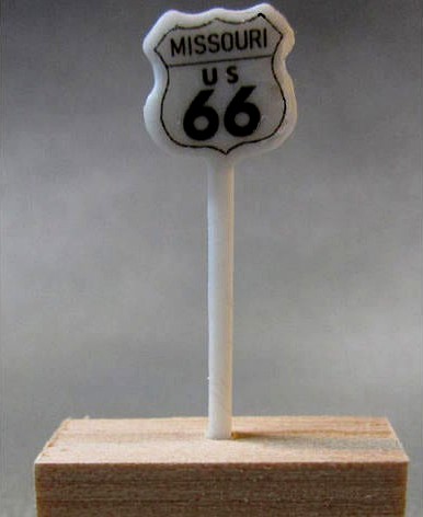 Route 66 Sign HO Scale by daackm