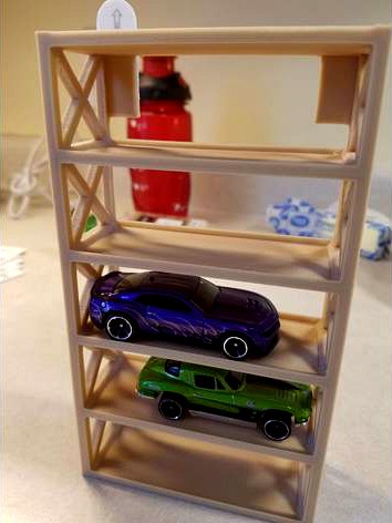 Hot Wheels wall tower- Command Strips by Saturn5guy