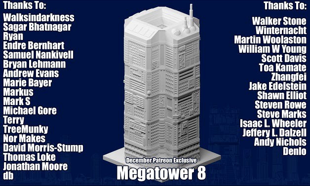 GreebleCity Patreon Exclusive: Megatower 8 by Fisk400