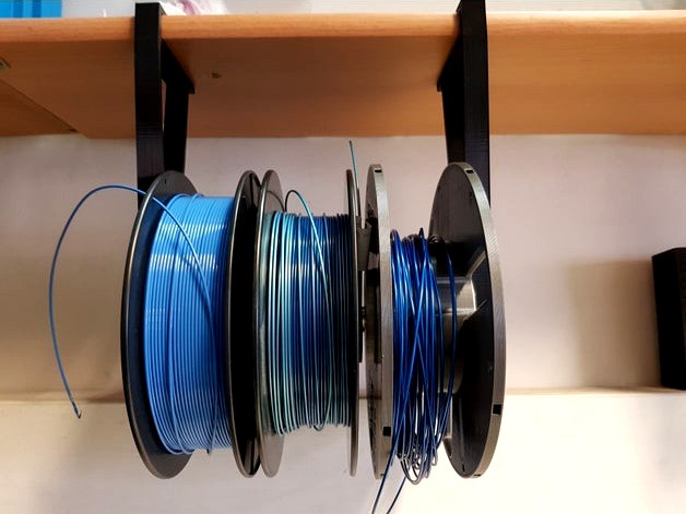 Filament Spool Shelf Hanger by BauerPiepenbrink