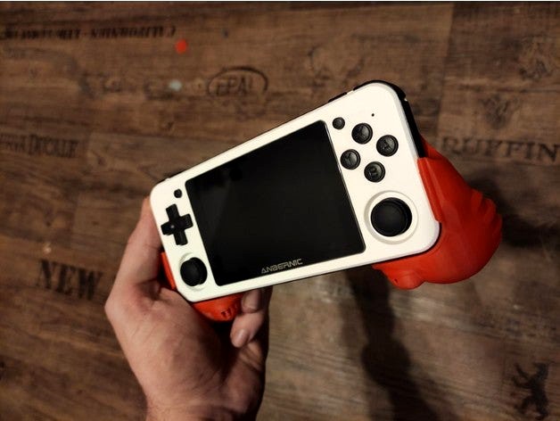 Anbernic RG351P low profile Gamepad holder " The Knuckles" by LupusWoraxCustom