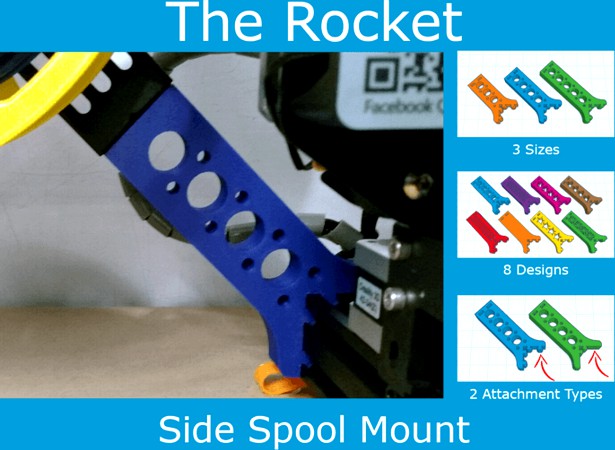 The Rocket - Side Spool Mount - Creality / Ender 3 Pro by regularlabs