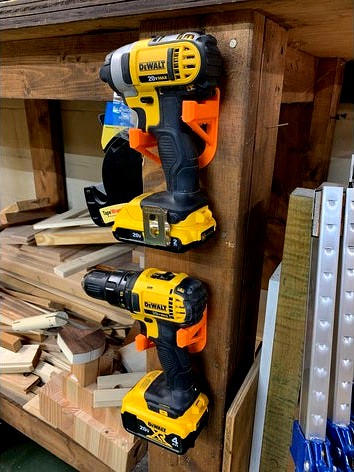 Cordless Tool Wall Mount by BlackoakStudio