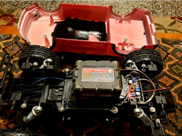 Milwaukee M18 to New Bright 12.8V 1/8 R/C Raptor by Omega23jp