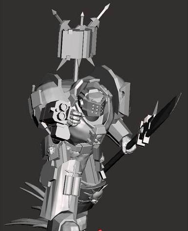Charging Grey Knight by TheSmoerebroet