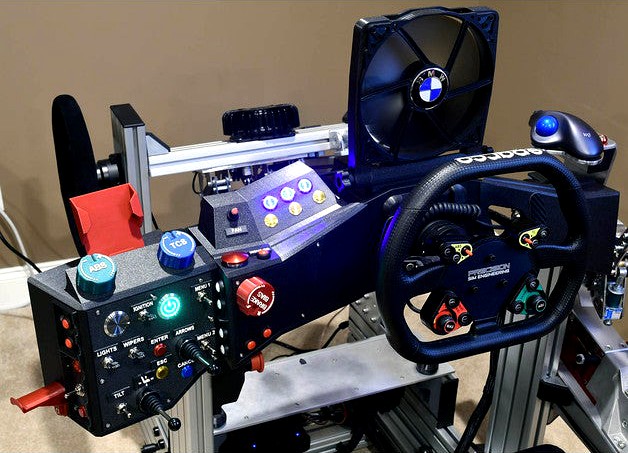 Button Box System for SimLab Vertical mount by RCHeliGuy