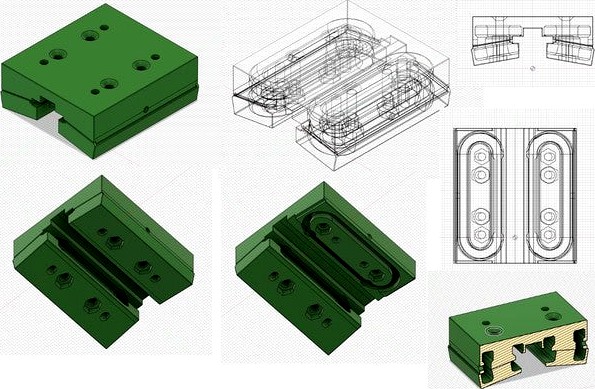3DP linear bearing (recirculating) and DIY linear rail 4.5mm bb (Final version) by Baltojikale