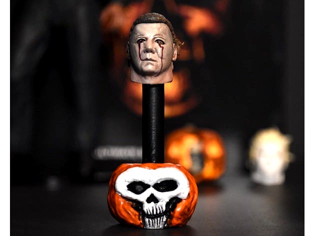 NECA Action Figure Head Stand For 7" Ultimate Michael Myers (Halloween 2) by DarkDimensionsDesign