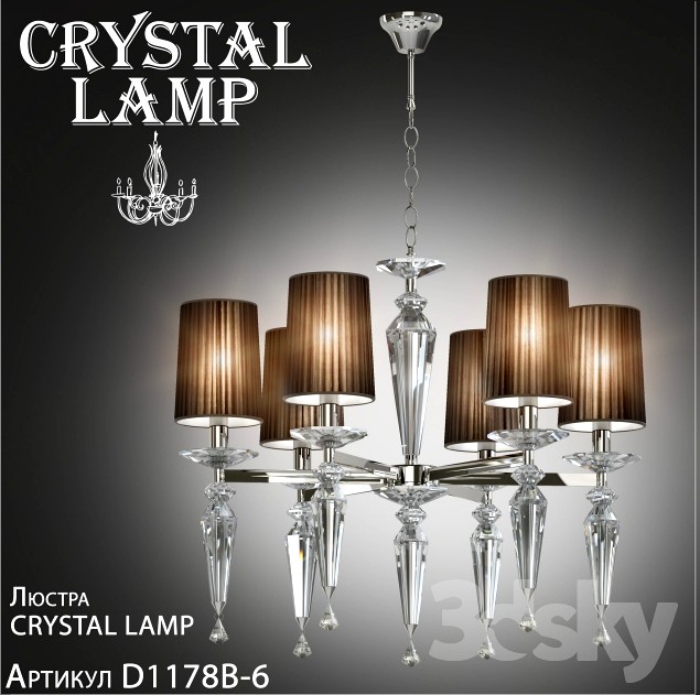 Chandelier Crystal Lamp Falcetto D1178B-6