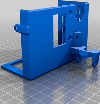 Mingda D-2 Extruder cover with cable Chain adapter by fluxcore