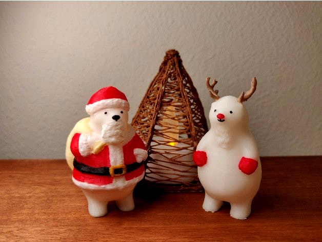 KUMATY : Santa & Reindeer by takman29