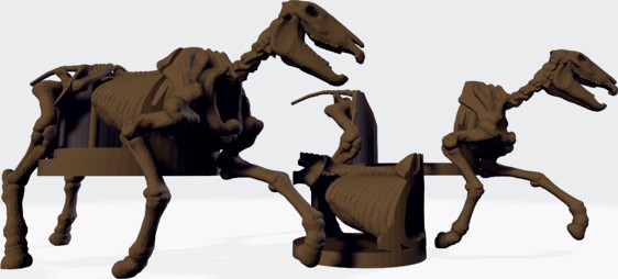 Skeleton Horse Mount + Hole FIll by hugolours