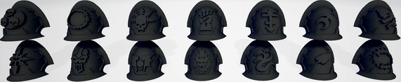 New Chaos Space Marine Shoulder Pads Pack by Hyfryd