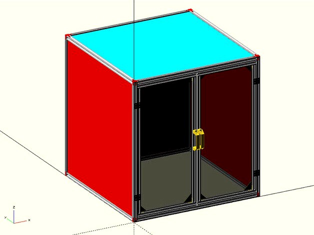 Parametric Enclosure based on Openbuilds Modular Enclosure System by GeoDave