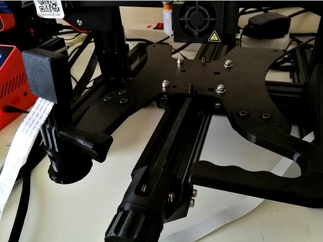 Another remix of Handle and Camera Mount for Creality Ender 3 Y Carriage Plate by claidheamohmor