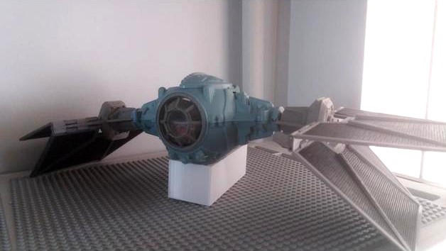 Mandalorian Outlander Tie Fighter for 3.75" figures kenner hasbro repro by scottdee