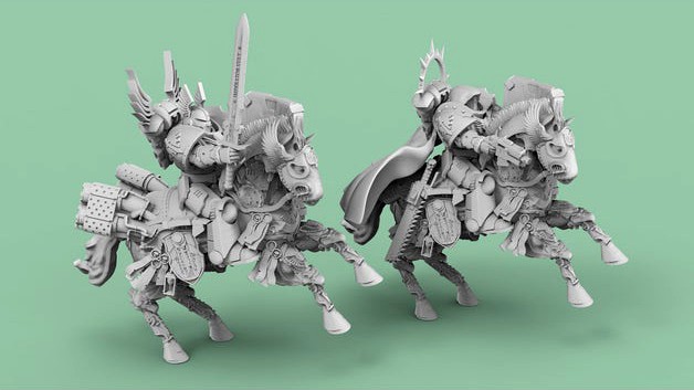 Cybernetic Horses for Angel Knights by AtlanForge