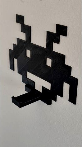 Space invaders wall hook by Exxiler