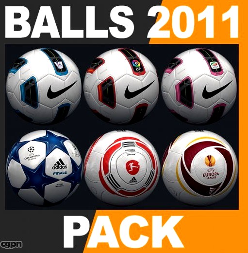 2010 2011 Match Balls Mega Pack3d model