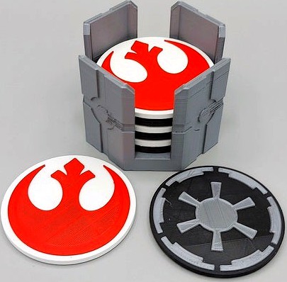 Star Wars coasters & holder by Shalhaa