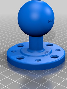 1.5" ram ball mount base  by Tom_Schuitema