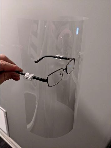 Face Shield Glasses Clips by Spektyr