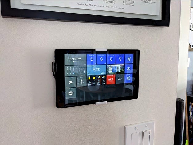 Amazon Fire Tablet wall mount by DTAdesignsDIY